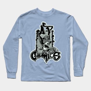 AP cat superhero Comics Long Sleeve T-Shirt